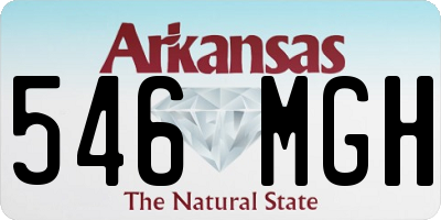 AR license plate 546MGH