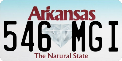AR license plate 546MGI