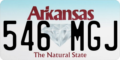AR license plate 546MGJ