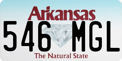 AR license plate 546MGL
