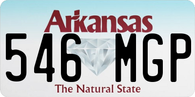 AR license plate 546MGP