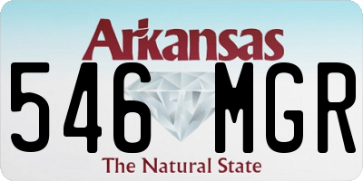 AR license plate 546MGR