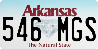 AR license plate 546MGS