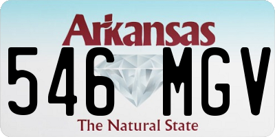 AR license plate 546MGV