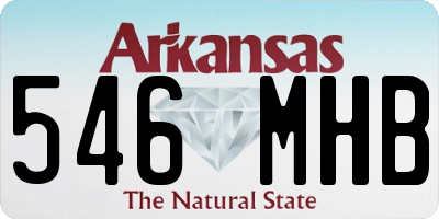 AR license plate 546MHB