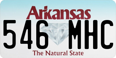 AR license plate 546MHC