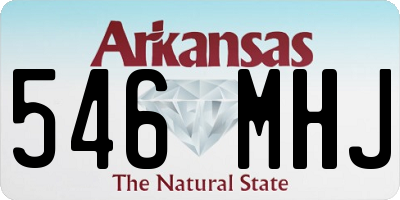 AR license plate 546MHJ