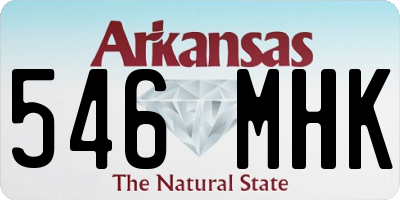 AR license plate 546MHK