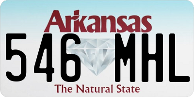 AR license plate 546MHL