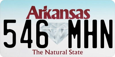 AR license plate 546MHN