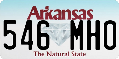 AR license plate 546MHO