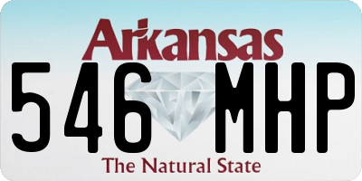 AR license plate 546MHP