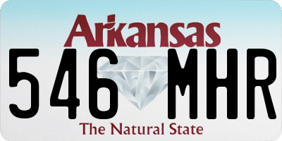 AR license plate 546MHR
