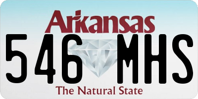 AR license plate 546MHS