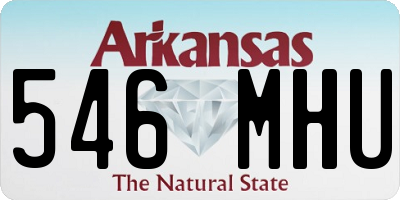 AR license plate 546MHU