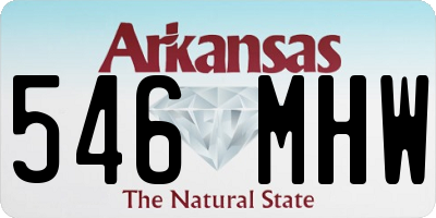 AR license plate 546MHW