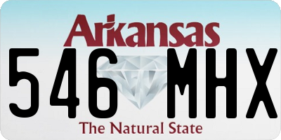 AR license plate 546MHX