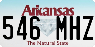 AR license plate 546MHZ