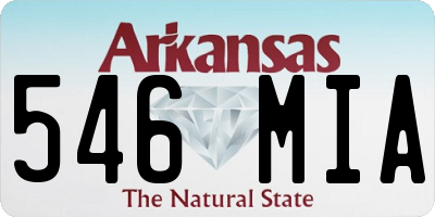 AR license plate 546MIA