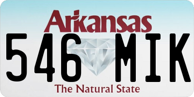 AR license plate 546MIK