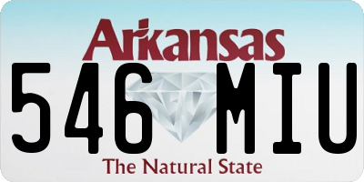 AR license plate 546MIU