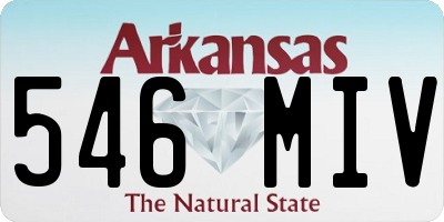 AR license plate 546MIV
