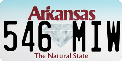 AR license plate 546MIW