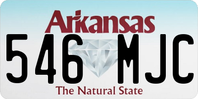 AR license plate 546MJC