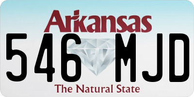 AR license plate 546MJD