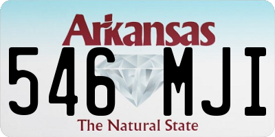 AR license plate 546MJI