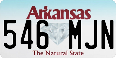AR license plate 546MJN