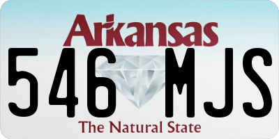AR license plate 546MJS