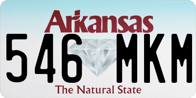 AR license plate 546MKM