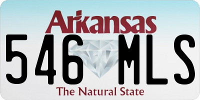 AR license plate 546MLS