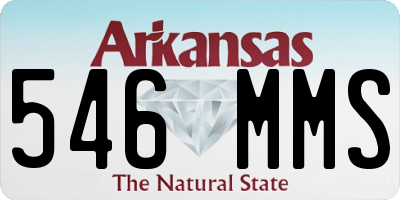 AR license plate 546MMS