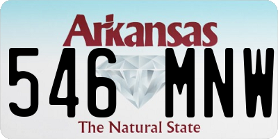 AR license plate 546MNW