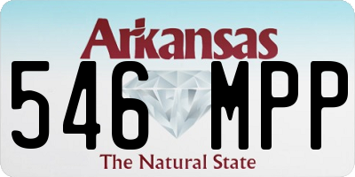 AR license plate 546MPP
