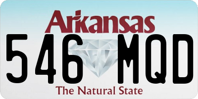 AR license plate 546MQD