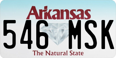AR license plate 546MSK
