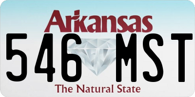 AR license plate 546MST
