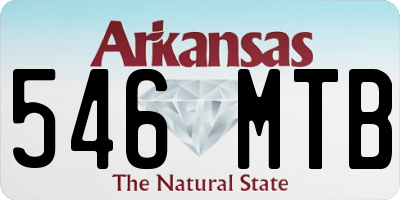 AR license plate 546MTB