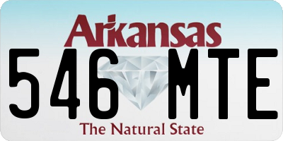 AR license plate 546MTE