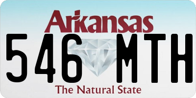 AR license plate 546MTH