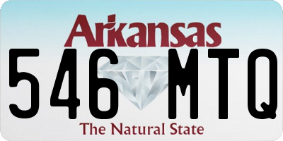 AR license plate 546MTQ