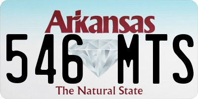 AR license plate 546MTS