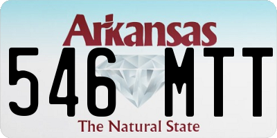 AR license plate 546MTT