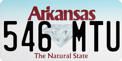 AR license plate 546MTU