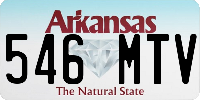 AR license plate 546MTV