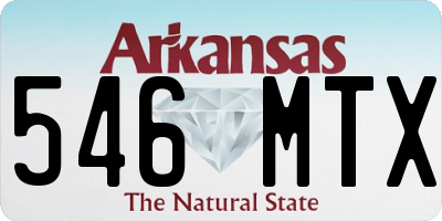 AR license plate 546MTX