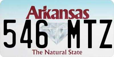 AR license plate 546MTZ